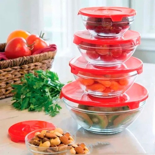 Bowl de vidrio x5