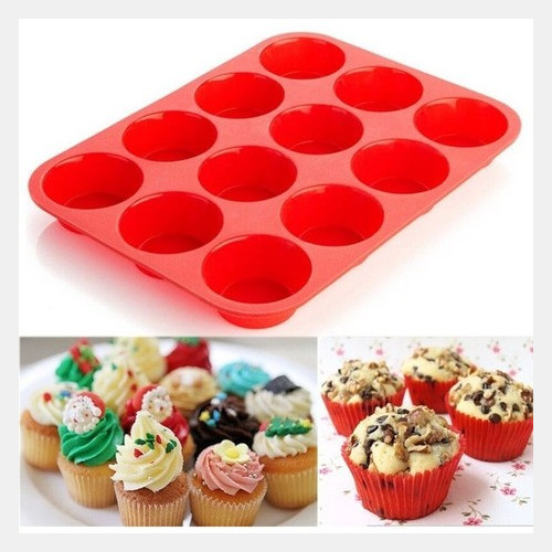 Molde muffins silicona x 12