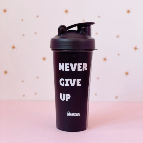Botella shaker never give up