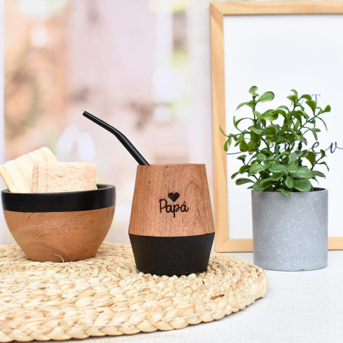 Mate de madera papa