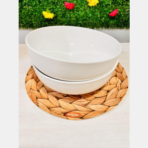 Ensaladera ceramica 23cm blanca