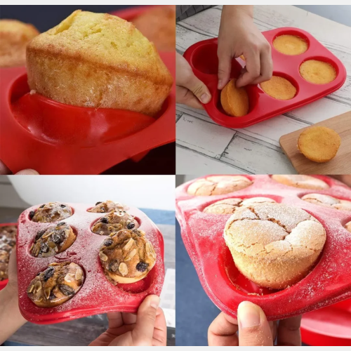 Molde muffin silicona x 6