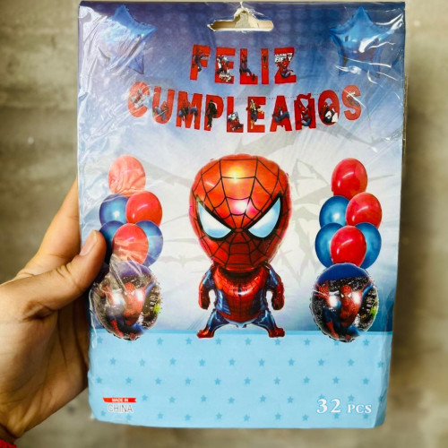 Arreglo globos spiderman