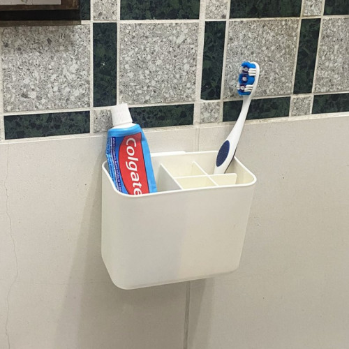 Porta cepillos de dientes adhesivo