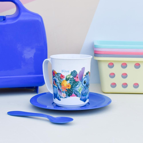 Combo taza mas plato stich