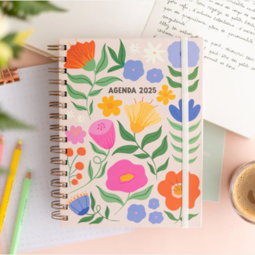 Agenda semana a la vista primavera pink