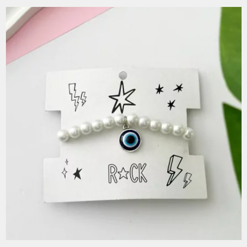 Pulsera perlas ojo