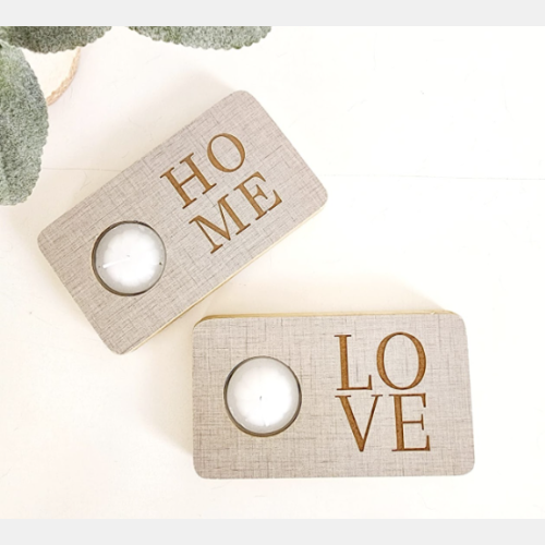 Porta vela love home