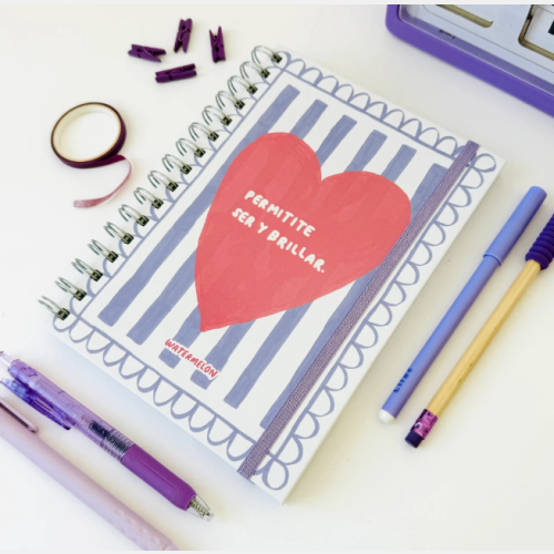 Cuaderno A5 tapa dura ser y brillar