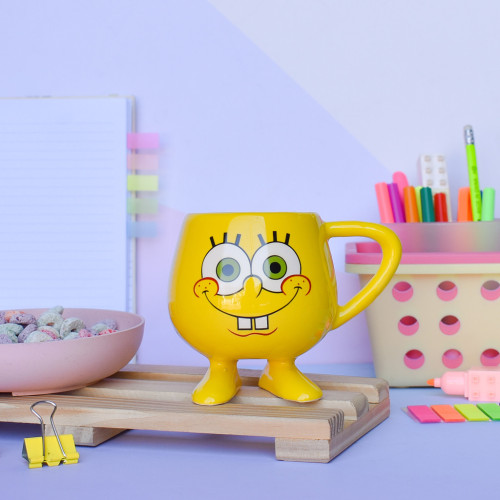 Taza ceramica patitas bob