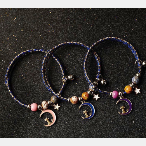 Pulsera gatito en la luna