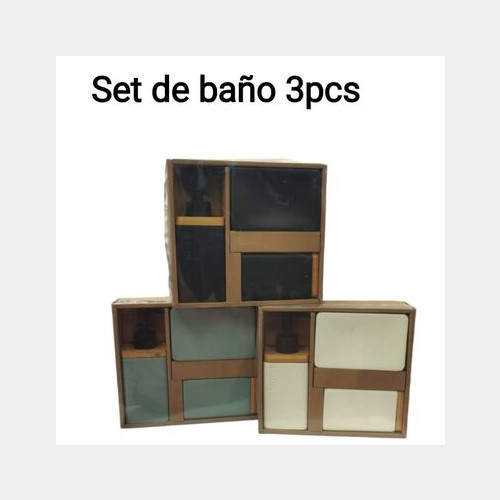 Set de baño x 3 ceramica