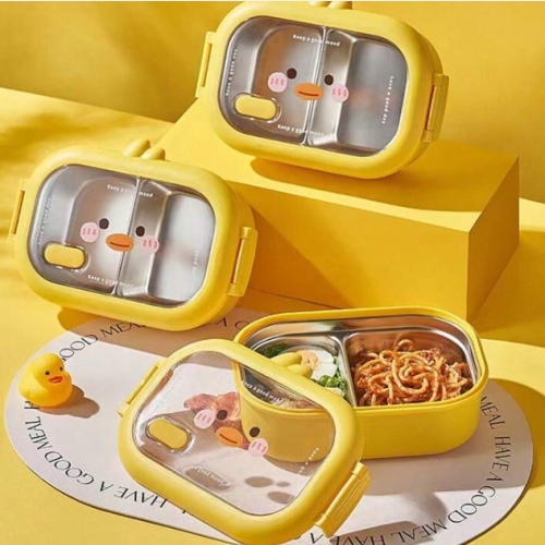 Lunchera acero con divisiones patito