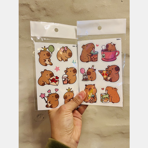 Stickers capibara x 6