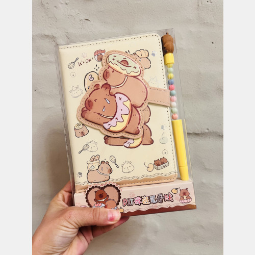 Cuaderno a5 capibara con lapicera