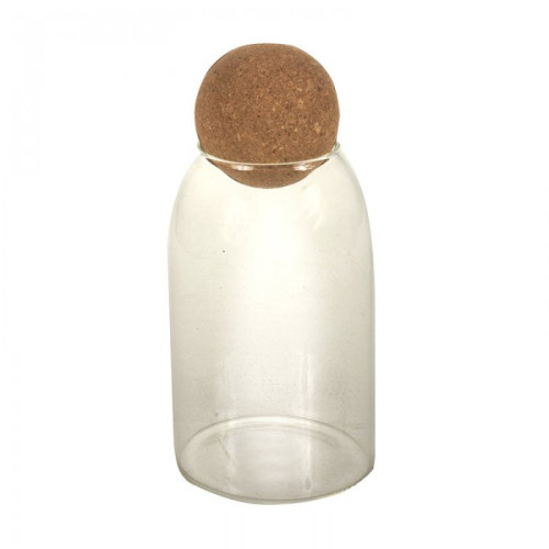 Frasco vidrio tapa esfera de corcho 750ml