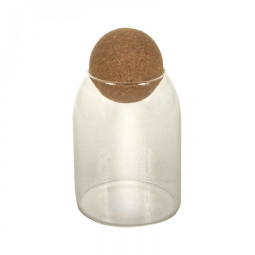Frasco vidrio tapa esfera de corcho 450ml