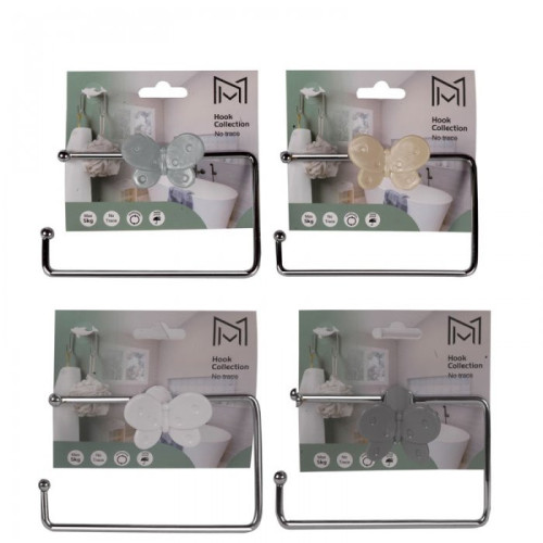 Porta papel higienico adhesivo