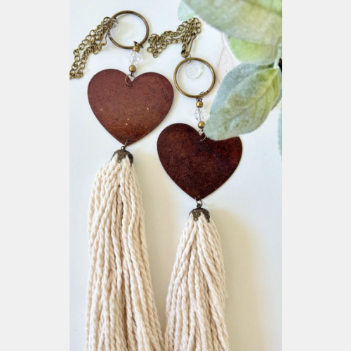 Colgante corazon oxido
