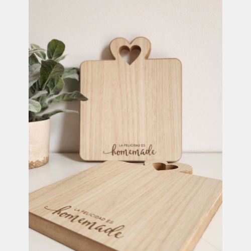 Tabla homemade corazon