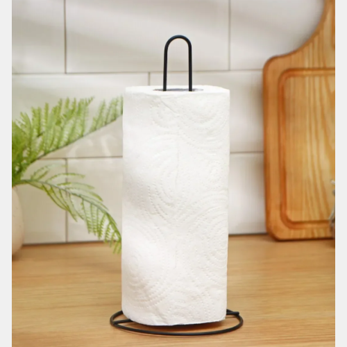 Porta rollo metal negro