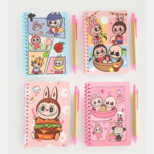 Cuaderno labubu con lapicera