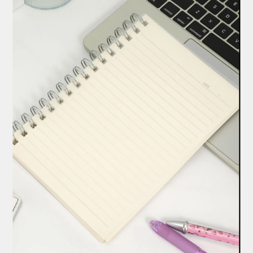 Cuaderno A5 tapa transparente