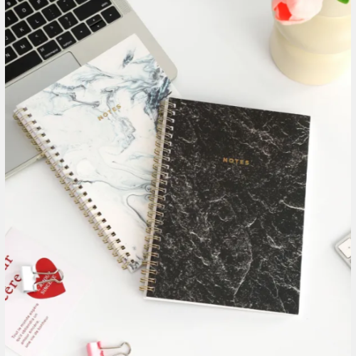 Cuaderno A5 simil marmol