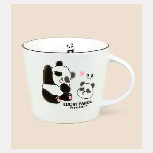 Taza ceramica panda