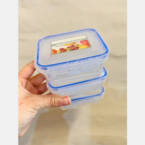 Tupper mini set x3 200ml