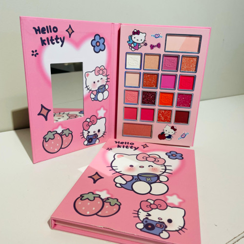 Paleta sombras kitty con espejo