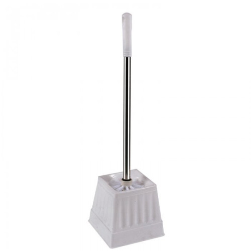 Escobita de baño blanca