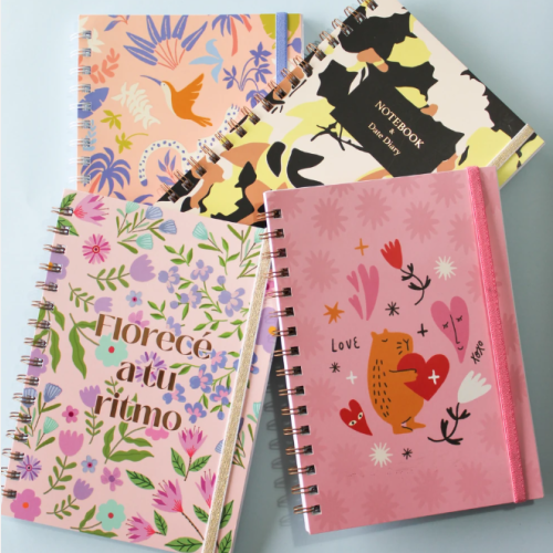 Cuaderno A5 tapa flex oink