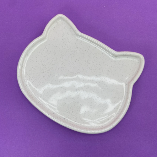 Bandeja ceramica gato jaspeada