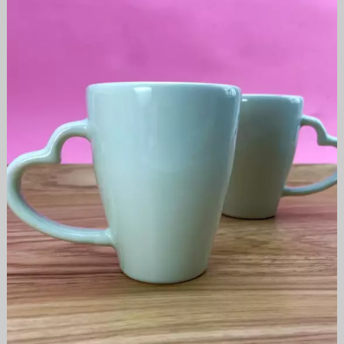 Taza corazon verde