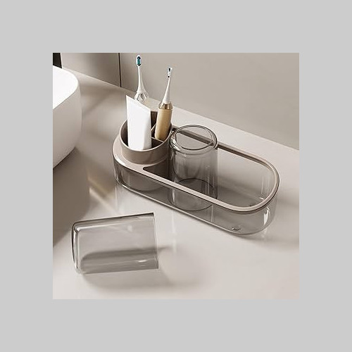 Organizador de baño acrilico con base