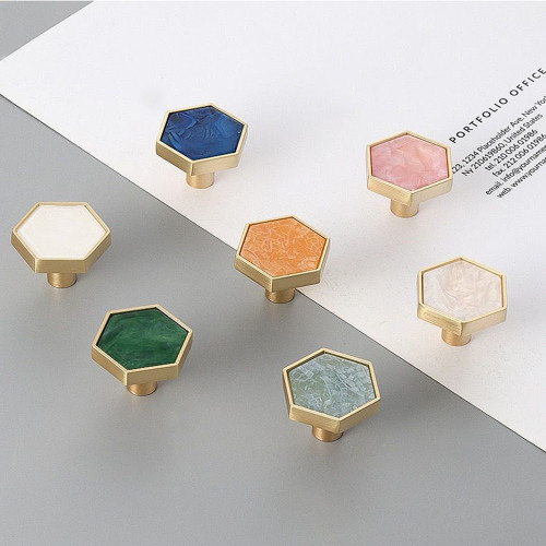 Tirador metal hexagonal