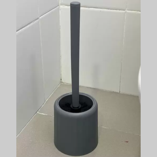 Escobita de baño gris
