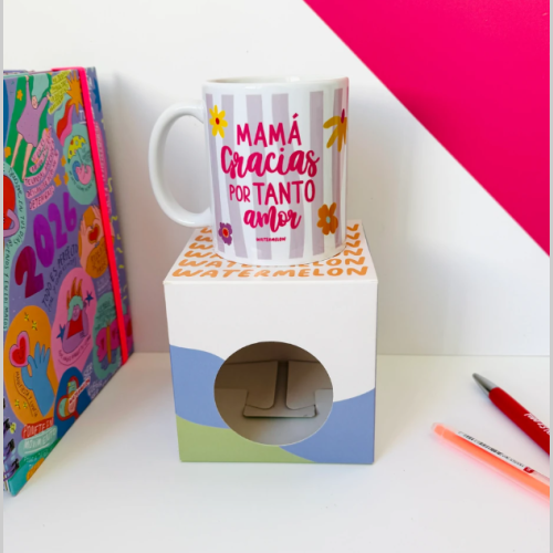 Taza ceramica mama gracias
