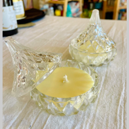 Vela de soja caramelera baja