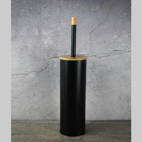 Escobita de baño bambu negra