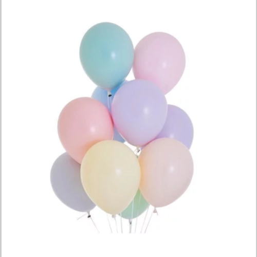 Globo suelto pastel