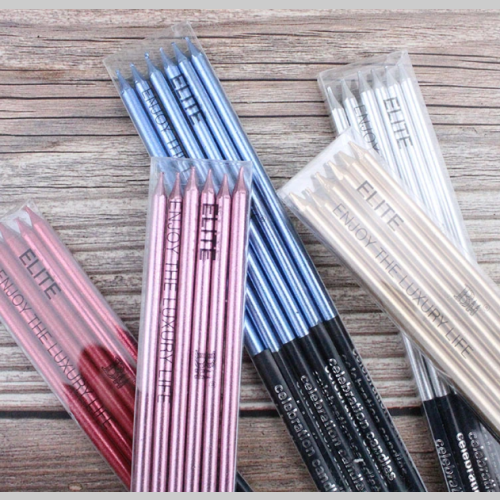 Vela plateada por unidad