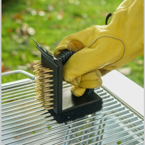 Cepillo parrilla 3 en 1