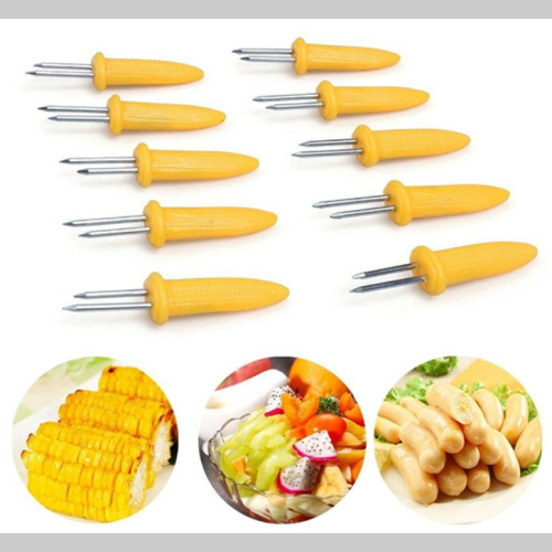 Pinchos de acero para choclo x 12