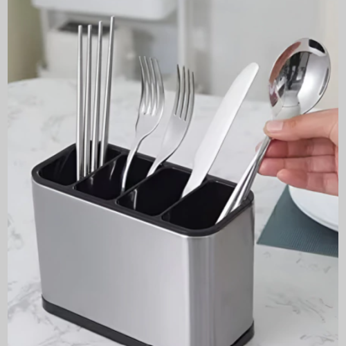 Escurridor de cubiertos cromado