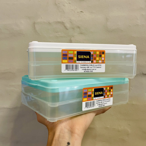 Fiambrera tupper doble