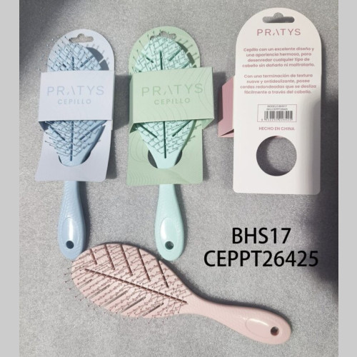 Cepillo de cabello calado hoja