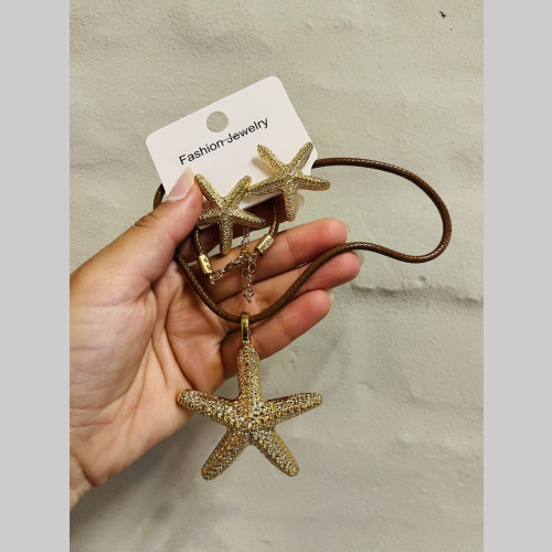 Set collar y aritos estrella de mar