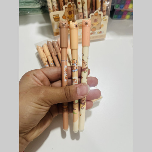 Lapicera capibara borrable